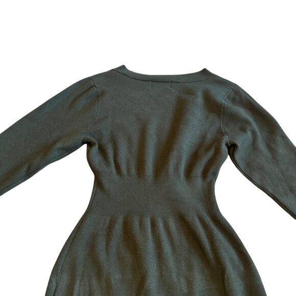Modern Citizen Green Sweater Dress Off-Shoulder Long Sleeve Stretch Size Medium - Picture 8 of 12